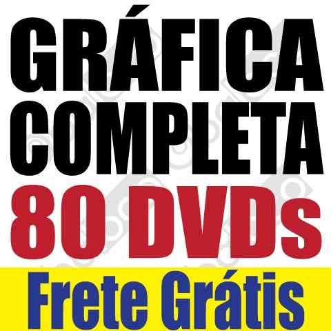 Gráfica Completa - 80 Dvds Vetores Imagens Corel Impressão